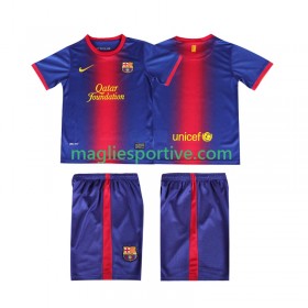 Completo Calcio Barcellona 2012 2013 Retro Bambino Divisa Prima